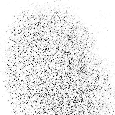 Beyaz arka plan üzerinde izole siyah grenli doku. Toz kaplaması. Karanlık gürültü granül. Vektör tasarım öğeleri, illüstrasyon, eps 10.