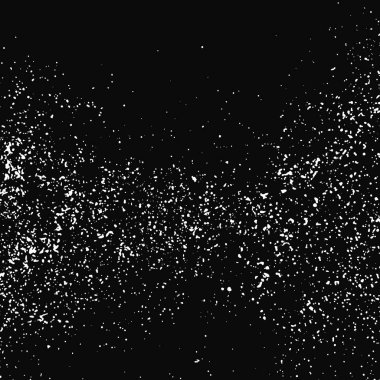 Siyah arka planda izole edilmiş beyaz kumlu doku. Toz tabakası. Açık renkli ses tanecikleri. Kar vektörü elementleri Görüntü, 10 Pound.