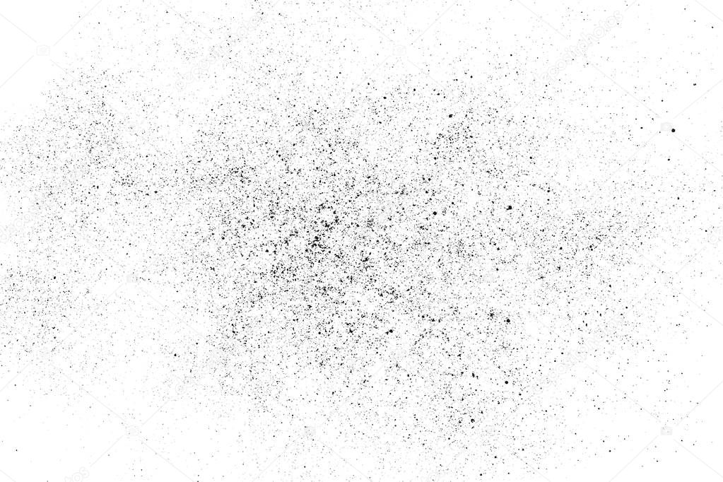 Black Grainy Texture Isolated On White Background. Dust Overlay. Dark Noise Granules. Vector Design Elements, Illustration, Eps 10.