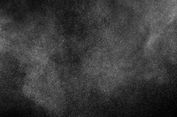 White Powder Explosion Black Background Abstract White Dust Texture — Stock Photo, Image