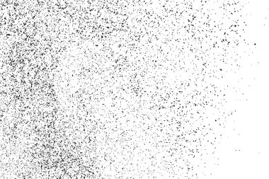 Beyaz arka plan üzerinde izole siyah grenli doku. Toz kaplaması. Karanlık gürültü granül. Vektör tasarım öğeleri, illüstrasyon, eps 10.