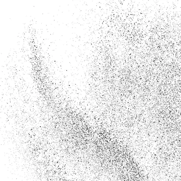 Texture Granuleuse Noire Isolée Sur Fond Blanc Recouvrement Poussière Granules — Image vectorielle