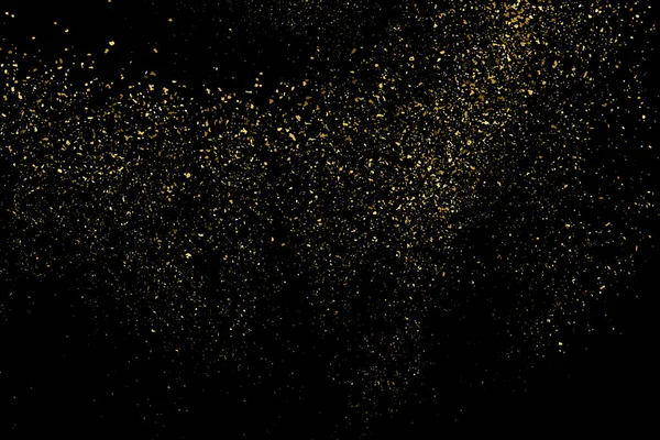 Золотая Текстура Черном Цвет Янтарных Частиц Праздничное Прошлое Золотой Взрыв — стоковый вектор