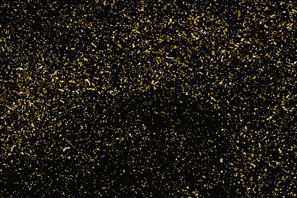 Χρυσή Glitter Υφή Απομονωμένη Μαύρο Κεχριμπάρι Χρώμα Γιορταστικό Υπόβαθρο Χρυσή — Διανυσματικό Αρχείο
