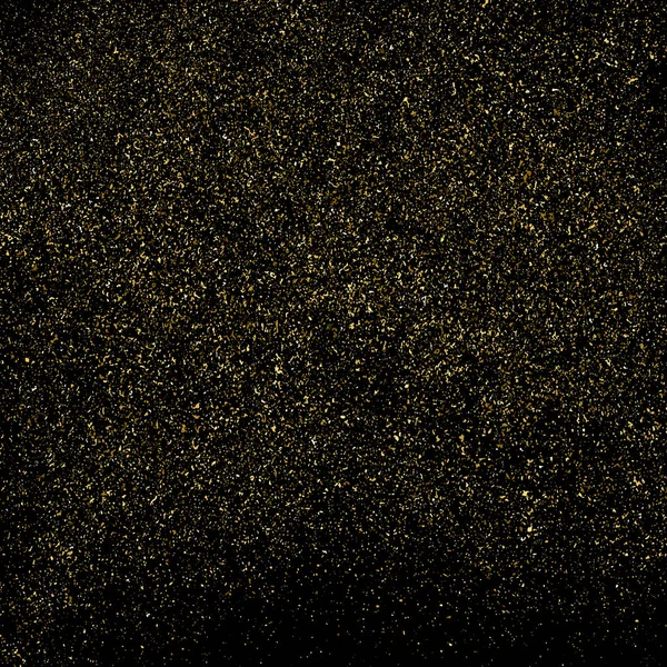 Textura Brilho Dourado Isolado Preto Cor Das Partículas Âmbar Contexto —  Vetores de Stock