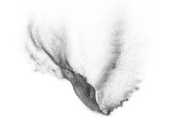 Siyah parçacıkların hareket dondurmak. 