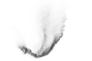 Siyah parçacıkların hareket dondurmak. 