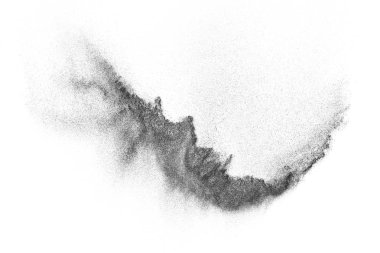 Siyah parçacıkların hareket dondurmak. 