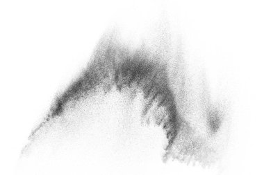 Siyah parçacıkların hareket dondurmak. 