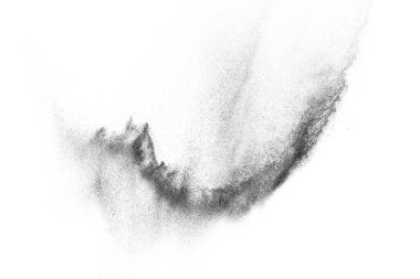 Siyah parçacıkların hareket dondurmak. 