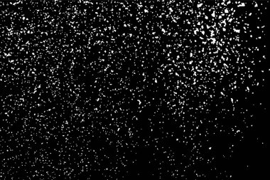 Tahıl soyut doku siyah arka plan üzerine izole. Gürültü tasarım öğesi. Sıkıntı kaplaması dokulu. Vektör çizim, eps 10.