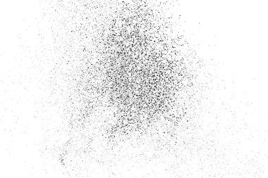  Beyaz arka plan üzerinde izole siyah grenli doku. Toz kaplaması. Karanlık gürültü granül. Dijital olarak oluşturulan görüntü. Vektör tasarım öğeleri, illüstrasyon, Eps 10.