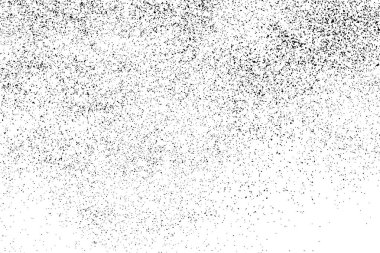 Beyaz arka plan üzerinde izole siyah grenli doku. Sıkıntı kaplaması dokulu. Grunge tasarım öğeleri. Vektör çizim, eps 10.