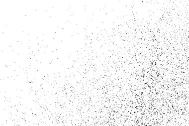 Beyaz arka plan üzerinde izole siyah grenli doku. Sıkıntı kaplaması dokulu. Grunge tasarım öğeleri. Vektör çizim, eps 10.