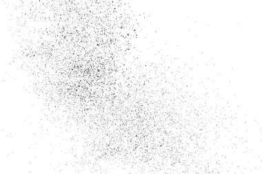 Beyaz arka plan üzerinde izole siyah grenli doku. Sıkıntı kaplaması dokulu. Grunge tasarım öğeleri. Vektör çizim, eps 10.