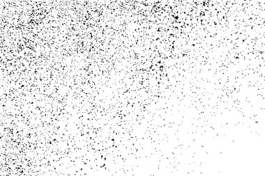 Beyaz arka plan üzerinde izole siyah grenli doku. Sıkıntı kaplaması dokulu. Grunge tasarım öğeleri. Vektör çizim, eps 10.