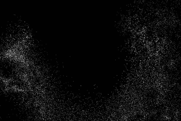 黒い背景にザラザラした抽象的な質感 雪片のデザイン要素 苦痛オーバーレイ テクスチャします ベクトル図 Eps — ストックベクタ