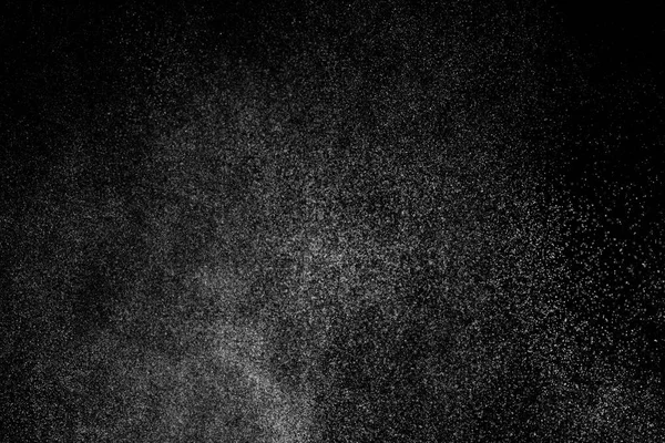 Abstract Splashes Water Black Background Freeze Motion White Particles Rain — Stock Photo, Image