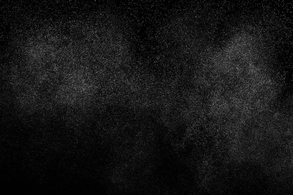 Abstract Splashes Water Black Background Freeze Motion White Particles Rain — Stock Photo, Image