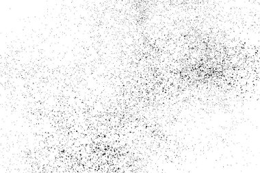 Beyaz arka plan üzerinde izole siyah grenli doku. Sıkıntı kaplaması dokulu. Grunge tasarım öğeleri. Vektör çizim, eps 10.