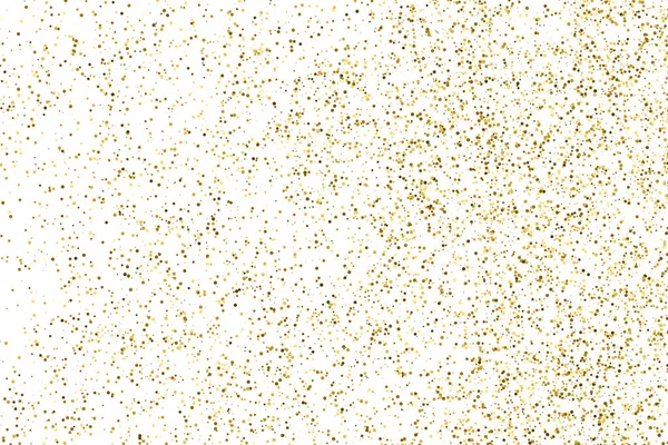 Guld Glitter Textur Isolerade Vitt Amber Färg Bakgrunden Golden Explosion — Stock vektor