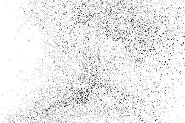 Beyaz arka plan üzerinde izole siyah grenli doku. Sıkıntı kaplaması dokulu. Grunge tasarım öğeleri. Vektör çizim, eps 10.