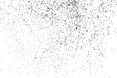 Beyaz arka plan üzerinde izole siyah grenli doku. Sıkıntı kaplaması dokulu. Grunge tasarım öğeleri. Vektör çizim, eps 10.