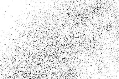 Beyaz arka plan üzerinde izole siyah grenli doku. Sıkıntı kaplaması dokulu. Grunge tasarım öğeleri. Vektör çizim, eps 10.