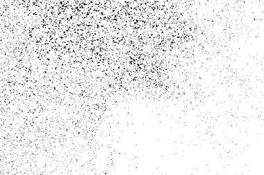 Beyaz arka plan üzerinde izole siyah grenli doku. Sıkıntı kaplaması dokulu. Grunge tasarım öğeleri. Vektör çizim, eps 10.