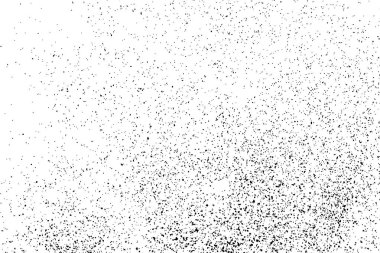 Beyaz arka plan üzerinde izole siyah grenli doku. Sıkıntı kaplaması dokulu. Grunge tasarım öğeleri. Vektör çizim, eps 10.