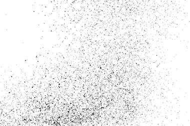 Beyaz arka plan üzerinde izole siyah grenli doku. Sıkıntı kaplaması dokulu. Grunge tasarım öğeleri. Vektör çizim, eps 10.