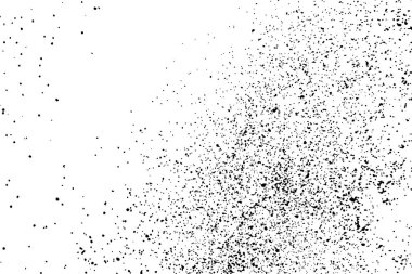 Beyaz arka plan üzerinde izole siyah grenli doku. Sıkıntı kaplaması dokulu. Grunge tasarım öğeleri. Vektör çizim, eps 10.