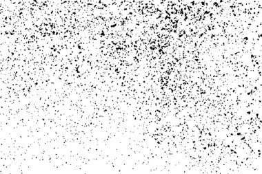 Beyaz arka plan üzerinde izole siyah grenli doku. Sıkıntı kaplaması dokulu. Grunge tasarım öğeleri. Vektör çizim, eps 10.