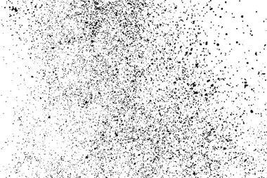 Beyaz arka plan üzerinde izole siyah grenli doku. Sıkıntı kaplaması dokulu. Grunge tasarım öğeleri. Vektör çizim, eps 10.