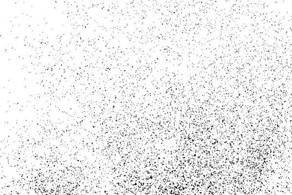 Texture Granuleuse Noire Isolée Sur Fond Blanc Superposition Détresse Texturée — Image vectorielle