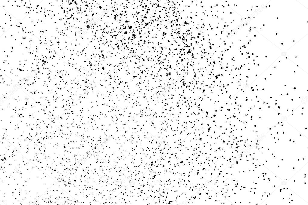 Black grainy texture isolated on white background. Distress overlay textured. Grunge design elements. Vector illustration,eps 10.