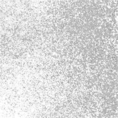 Beyaz zemin üzerine siyah noktalı resim doku. Modern noktalı futuristik bir ortam. Gürültü bindirme solmaz. Dijital olarak oluşturulan görüntü. Pop sanat tarzı. Vektör çizim, Eps 10.