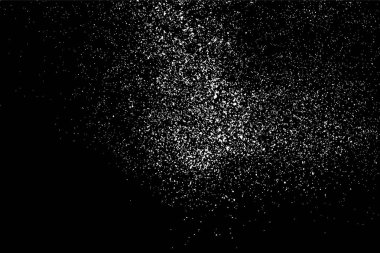 Siyah arka plan üzerine grenli soyut doku. Kar taneleri tasarım öğesi. Sıkıntı kaplaması dokulu. Vektör çizim, eps 10.