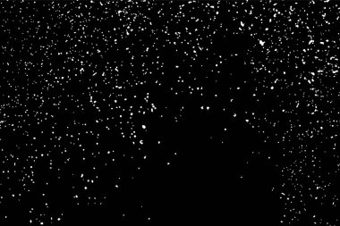 Tahıl soyut doku siyah arka plan üzerine izole. Gürültü tasarım öğesi. Sıkıntı kaplaması dokulu. Vektör çizim, eps 10.