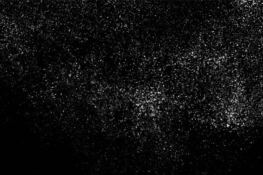 Siyah arka plan üzerine grenli soyut doku. Kar taneleri tasarım öğesi. Sıkıntı kaplaması dokulu. Vektör çizim, eps 10.