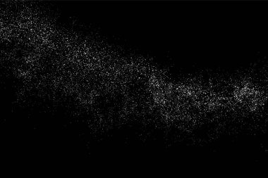 Siyah arka plan üzerine grenli soyut doku. Kar taneleri tasarım öğesi. Sıkıntı kaplaması dokulu. Vektör çizim, eps 10.