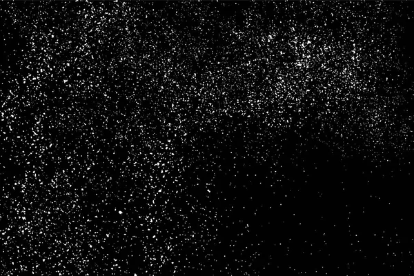 在黑色背景上的颗粒状抽象纹理 雪花的设计元素 纹理的窘迫覆盖 矢量图 Eps — 图库矢量图片