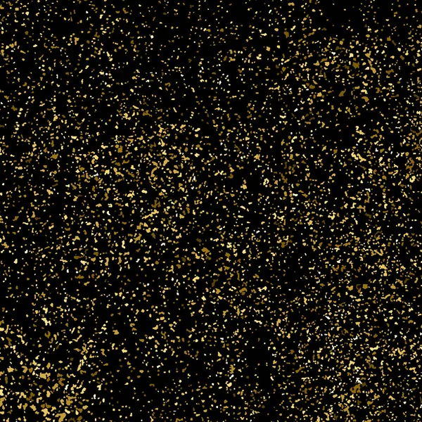 Χρυσό Glitter Υφή Που Απομονώνονται Μαύρο Τετράγωνο Σωματίδια Χρώματος Πορτοκαλί — Διανυσματικό Αρχείο