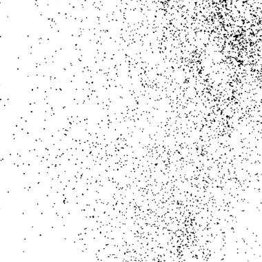 Beyaz arka plan üzerinde izole siyah grenli doku. Sıkıntı kaplaması dokulu. Grunge tasarım öğeleri. Vektör çizim, eps 10.