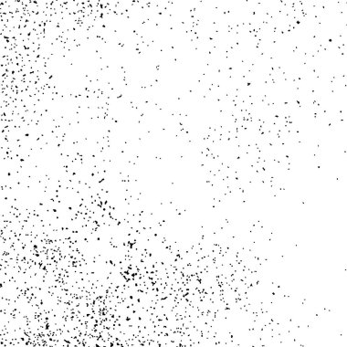 Beyaz arka plan üzerinde izole siyah grenli doku. Sıkıntı kaplaması dokulu. Grunge tasarım öğeleri. Vektör çizim, eps 10.