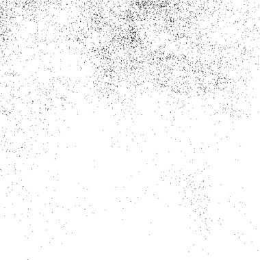 Beyaz arka plan üzerinde izole siyah grenli doku. Sıkıntı kaplaması dokulu. Grunge tasarım öğeleri. Vektör çizim, eps 10.