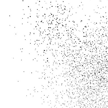 Beyaz arka plan üzerinde izole siyah grenli doku. Sıkıntı kaplaması dokulu. Grunge tasarım öğeleri. Vektör çizim, eps 10.