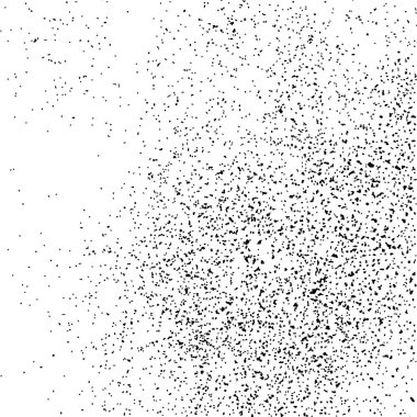 Beyaz arka plan üzerinde izole siyah grenli doku. Sıkıntı kaplaması dokulu. Grunge tasarım öğeleri. Vektör çizim, eps 10.