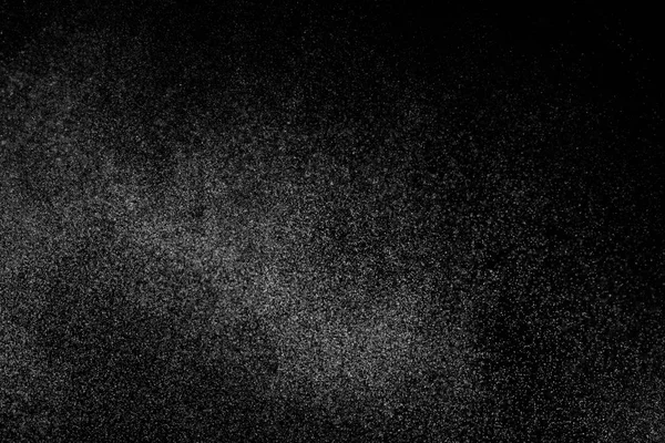 Abstract Splashes Water Black Background Freeze Motion White Particles Rain — Stock Photo, Image