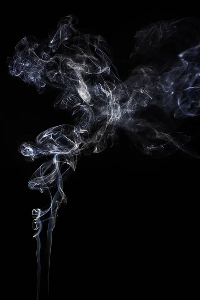Gefrierbewegung Von Rauch Auf Schwarzem Hintergrund Abstrakte Nebelwolken — Stockfoto